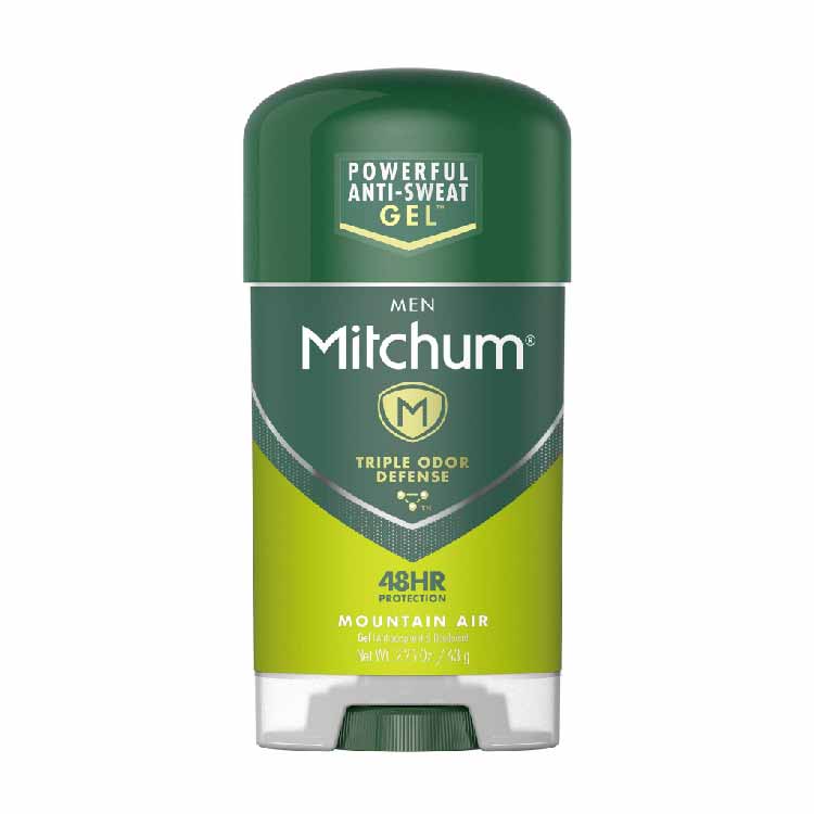 Mitchum Men Clear Gel Antiperspirant Deodorant, Mountain Air - 2.25 Oz - 12 Pack