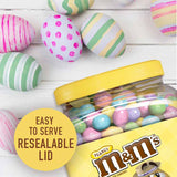 M&M's Peanut Chocolate Pastel Easter Candy Jar - 62 Oz