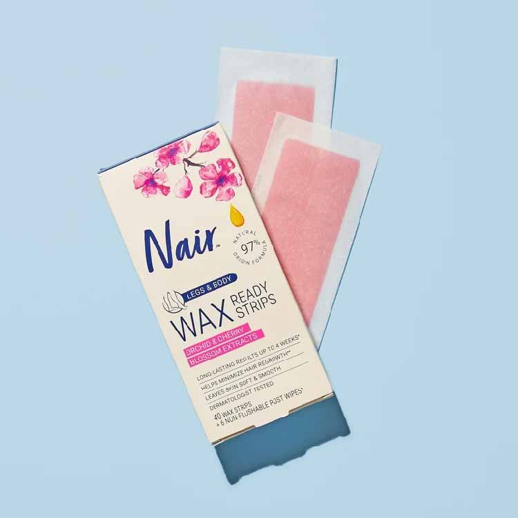 Nair - Hair Remover Face and Bikini Wax Ready Strips - 40ct ea -12 pack