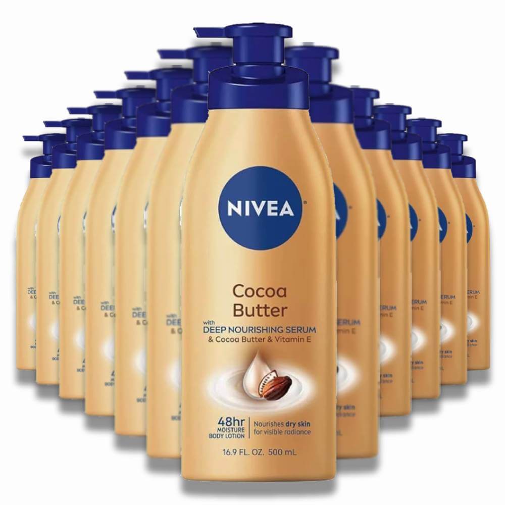 Nivea Cocoa Butter Body Lotion - 16.9 oz - 12 Pack Contarmarket