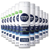 Nivea For Men Sensitive Shaving Gel - 7 oz - 12 Pack Contarmarket