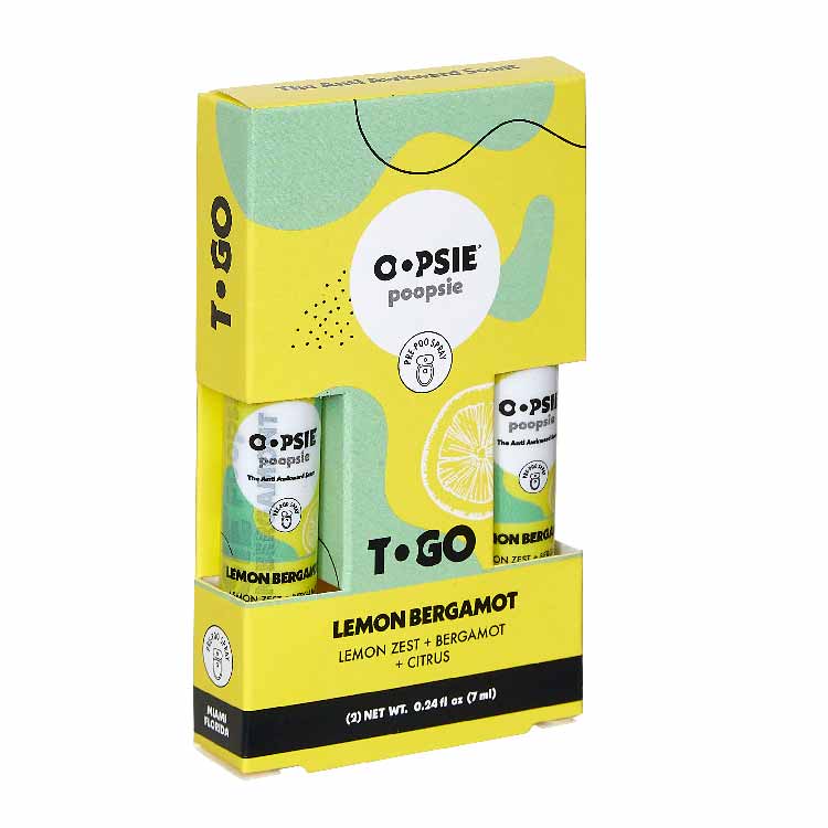 Oopsie Poopsie To Go Lemon Bergamot - The Anti Awkward Scent - 0.2 Oz, 2 Ct - 7 Pack