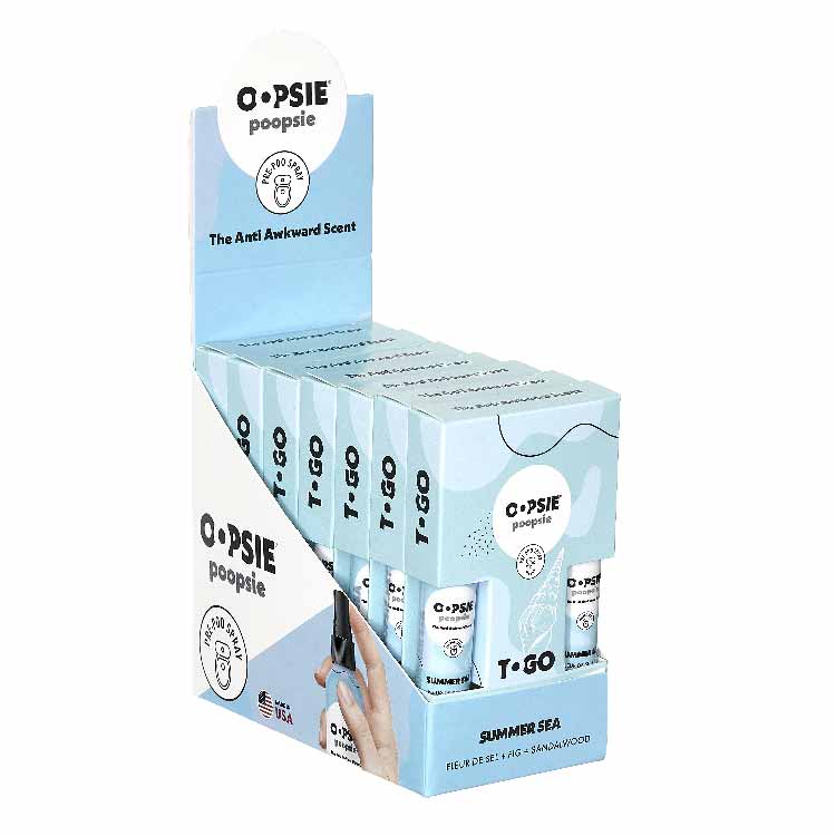 Oopsie Poopsie To Go Summer Sea - The Anti Awkward Scent 2ct - 0.2 Oz, 2 Ct - 7 Pack