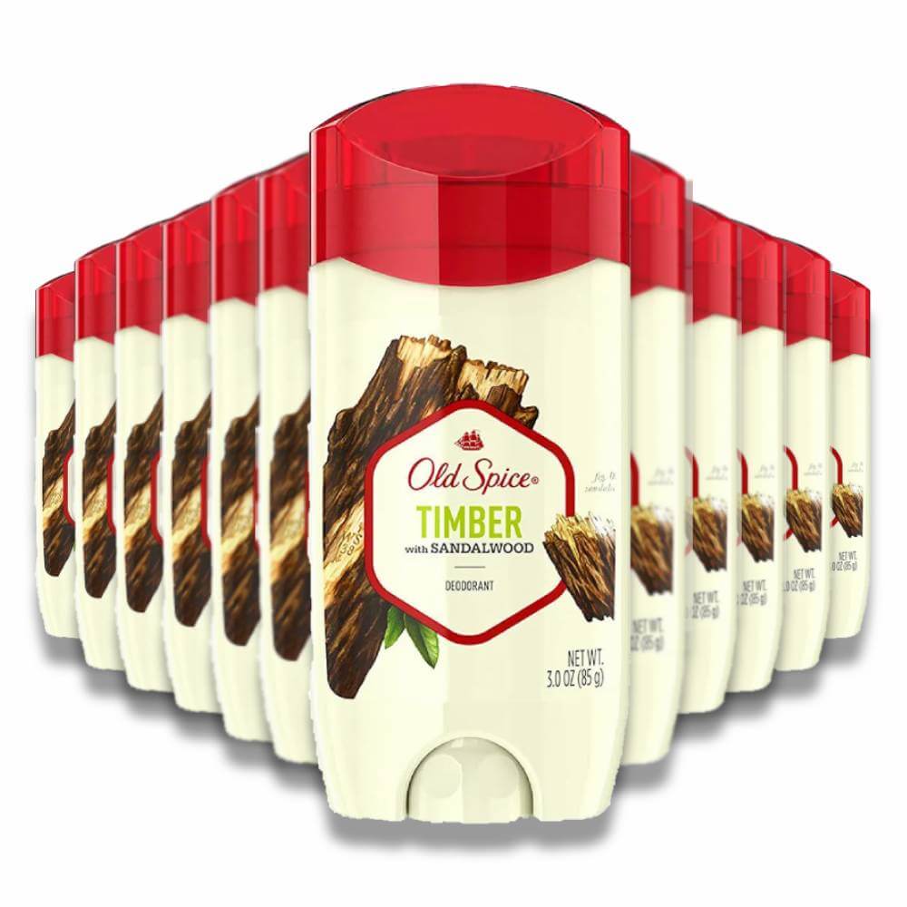 Old Spice Timber Deodorant 12-Pack - Men's 3.0 oz Scented Deodorant Contarmarket