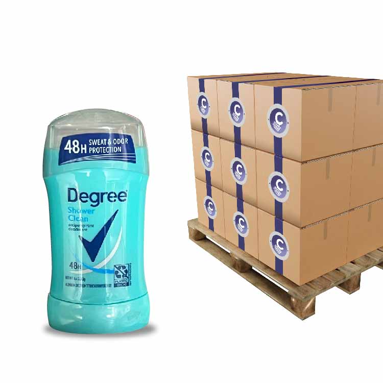 Degree - Shower Clean Dry Protection Antiperspirant Deodorant Stick -  1.6 Oz - 50 cases - Pallet