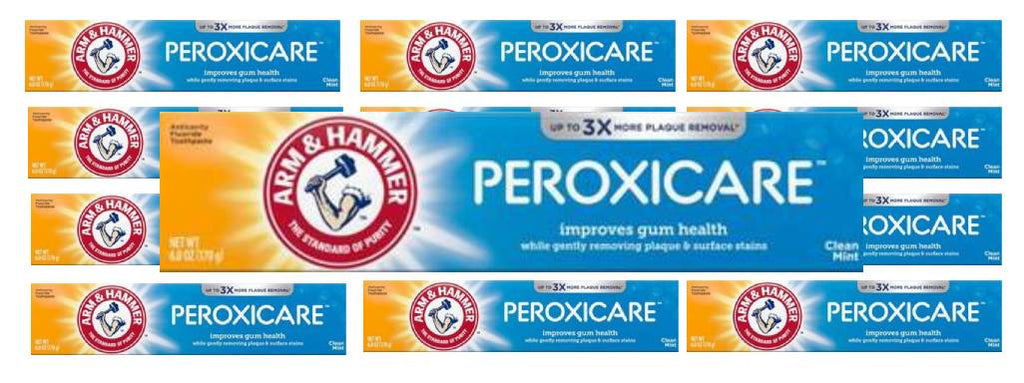 Arm & Hammer Peroxicare Tartar Control Toothpaste - 12 Pack, Fresh Mint - Contarmarket