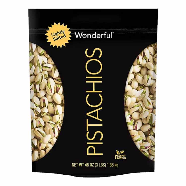 Wonderful Lightly Salted Pistachios - 48 Oz Each