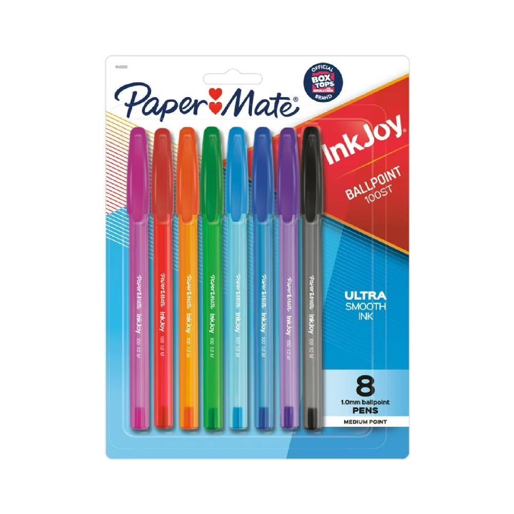 Paper Mate InkJoy 100ST  Assorted Ink, 8 ct ea - 12 Pack