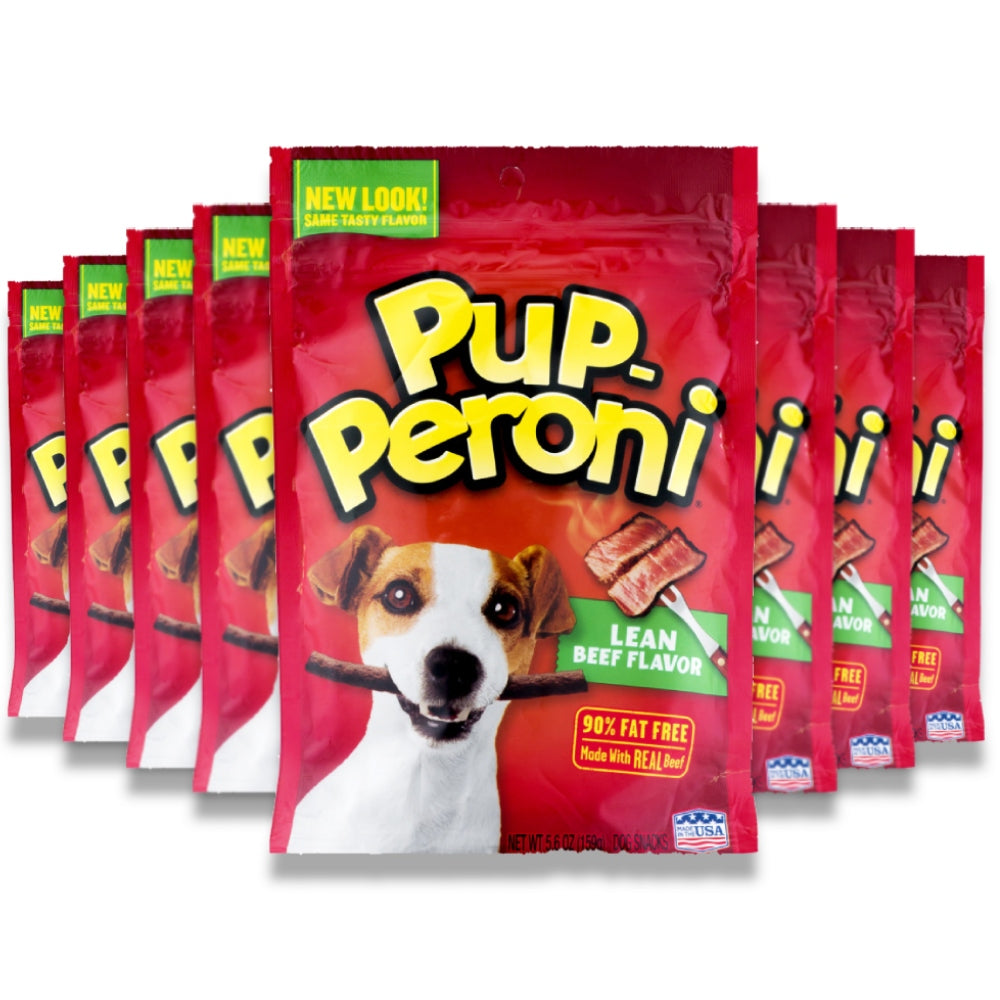 Pup-Peroni Dog Snacks Lean Beef Flavor - 5.6 oz - 8 Pack Contarmarket