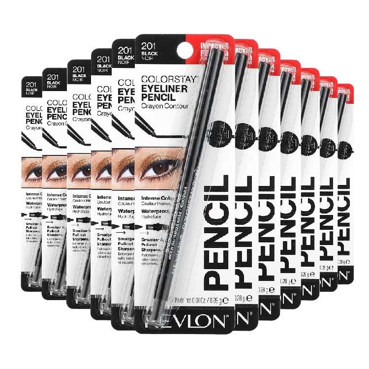 Revlon - Color Stay Eyeliner Pencil, Black [201] - 0.01 Oz - 36 Pack