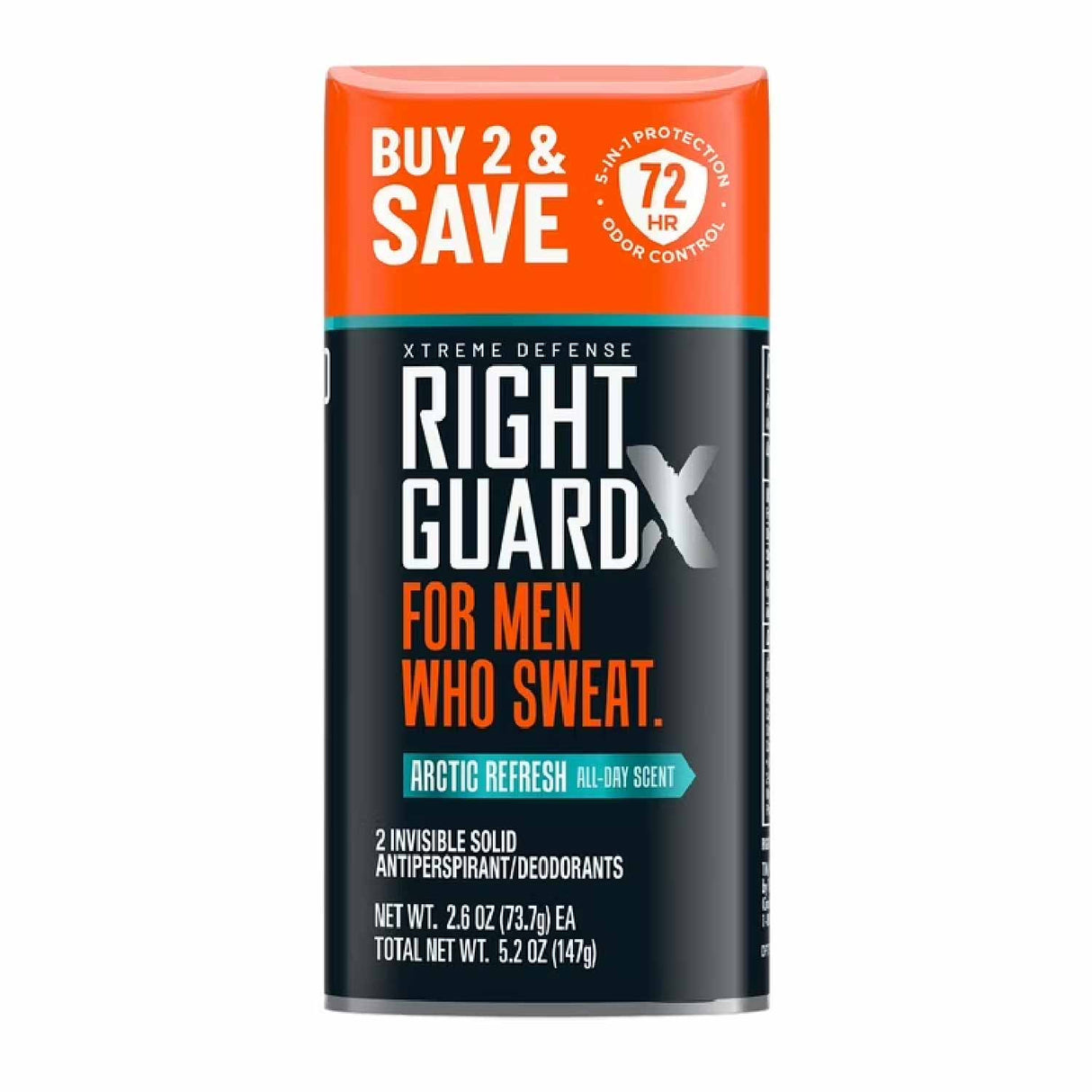 Right Guard - Xtreme Defense, Antiperspirant Deodorant, Arctic Refresh - 2.6 oz - 12 Pack