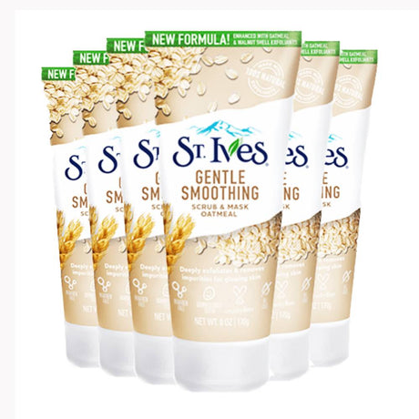 St. Ives Oatmeal Mask & Scrub 6oz - 6 Pack Contarmarket