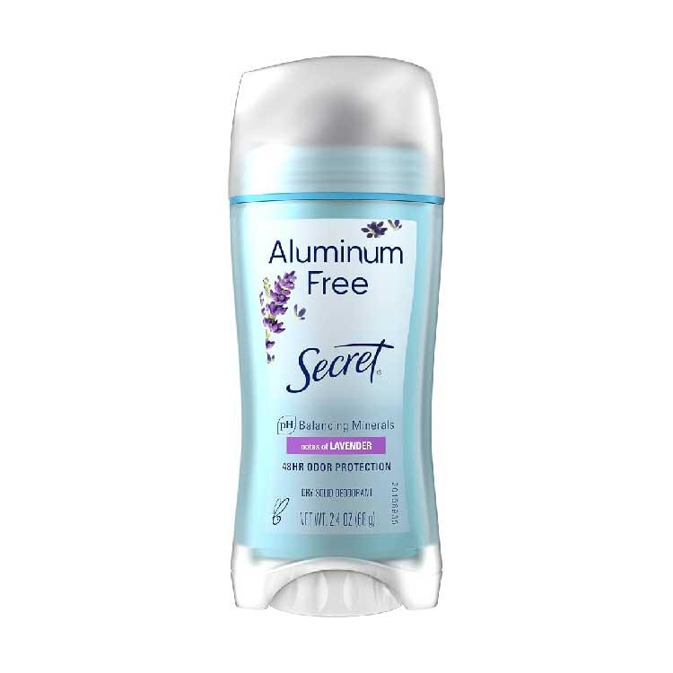 Secret Aluminum Free Deodorant Lavender 2.4 oz - 12 Pack