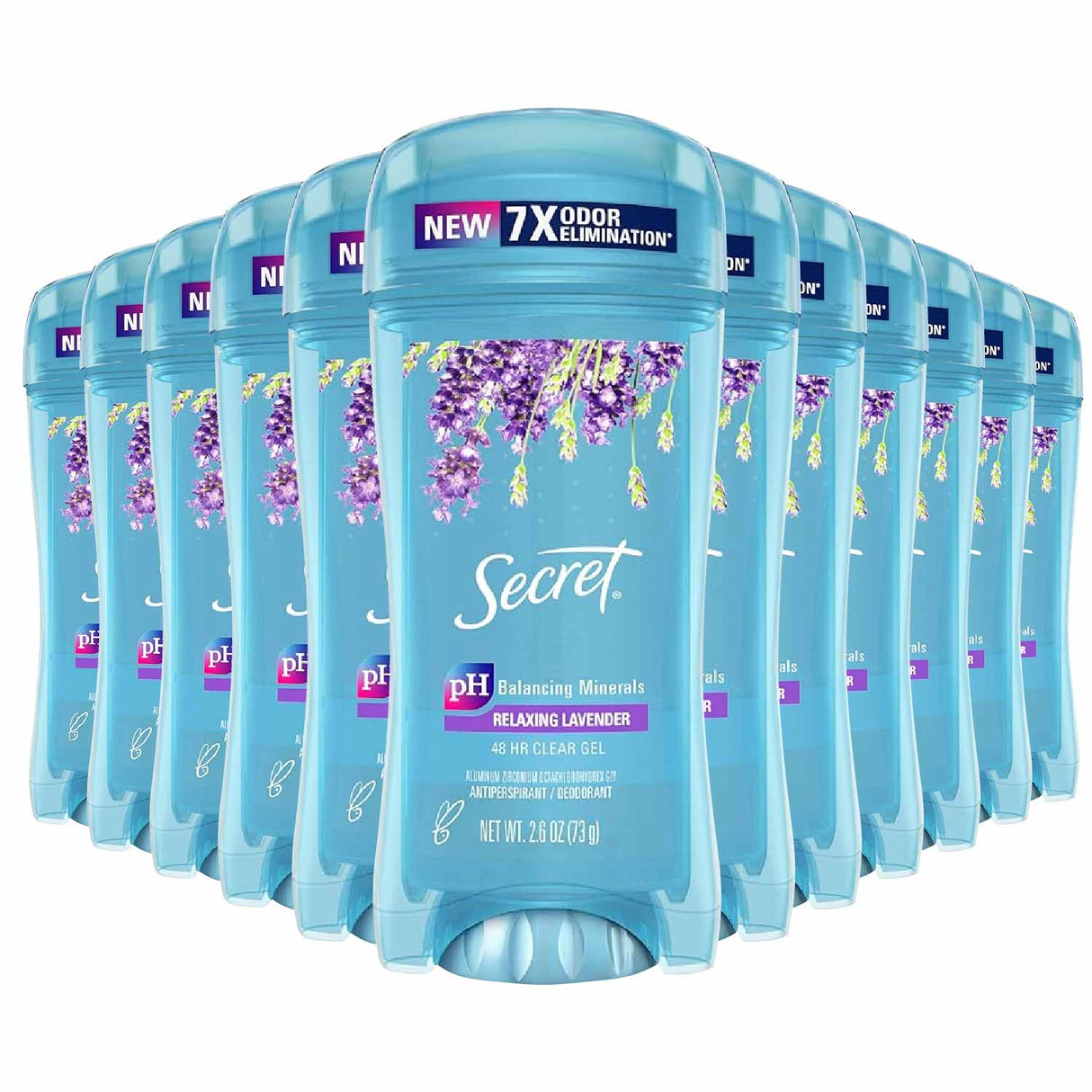 Secret Invisible Solid  Lavender  Antiperspirant & Deodorant 2.6 Oz - 12 Pack