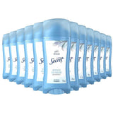 Secret - Invisible Solid Antiperspirant Deodorant, Unscented - 2.6 Oz  - 12 Pack