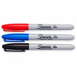 Sharpie Fine Point Permanent Marker Set, Black/Blue/Red  3 ct - 12 Pack