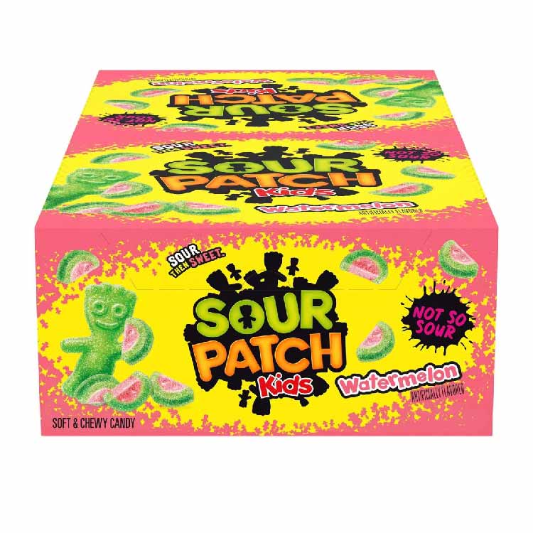 Sour Patch Kids Watermelon Soft Chewy Candy  2 oz - 24 Pack