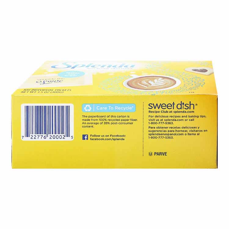 Splenda No Calorie Sweetener Packets - 100 Count - 12 Pack