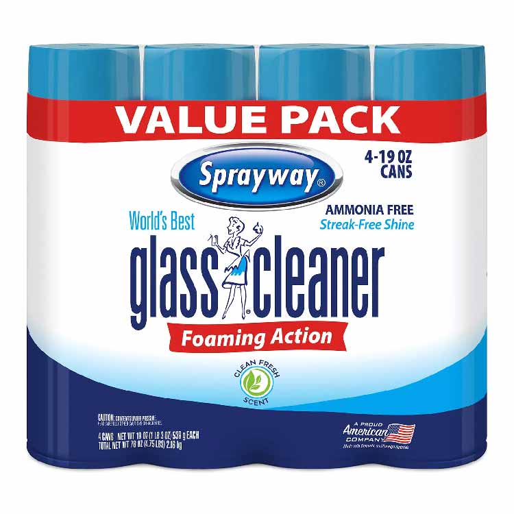 Sprayway Glass Cleaner - 19 Oz - 4 Pack