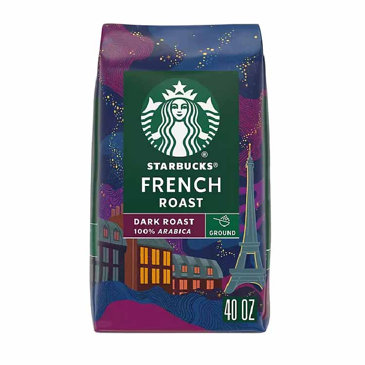 Starbucks Dark French Roast Ground Coffee, 40 oz.