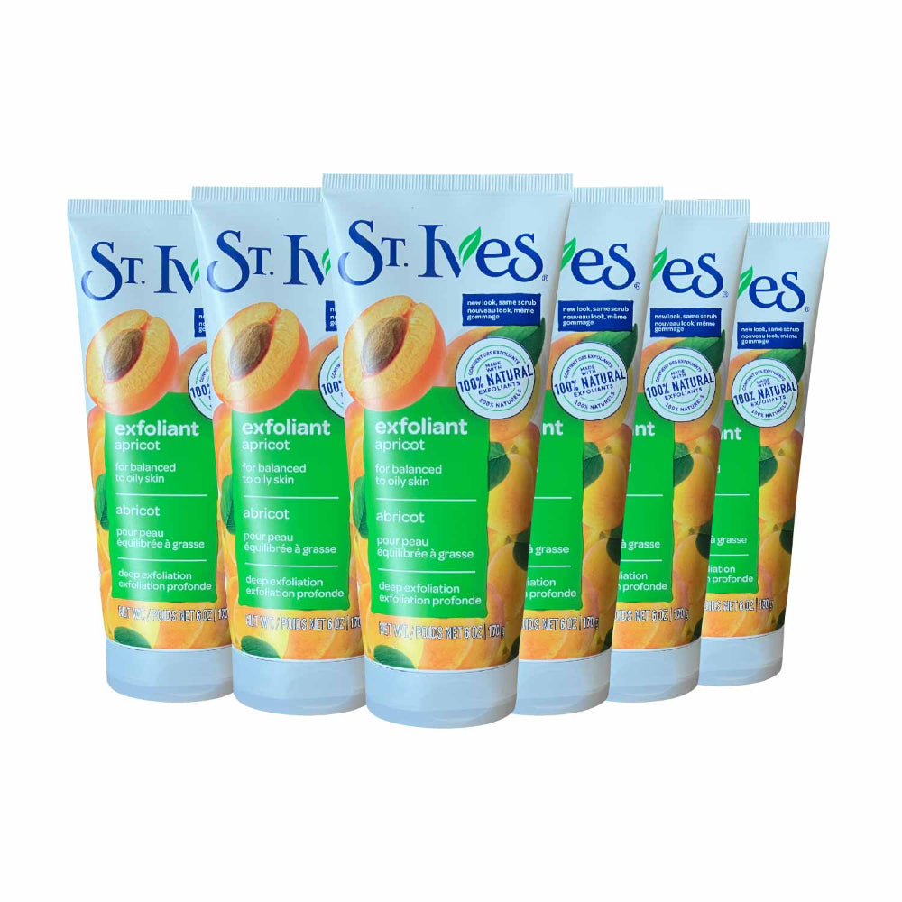 St. Ives  Apricot Fresh Skin Face Scrub - 6 Oz - 6 Pack