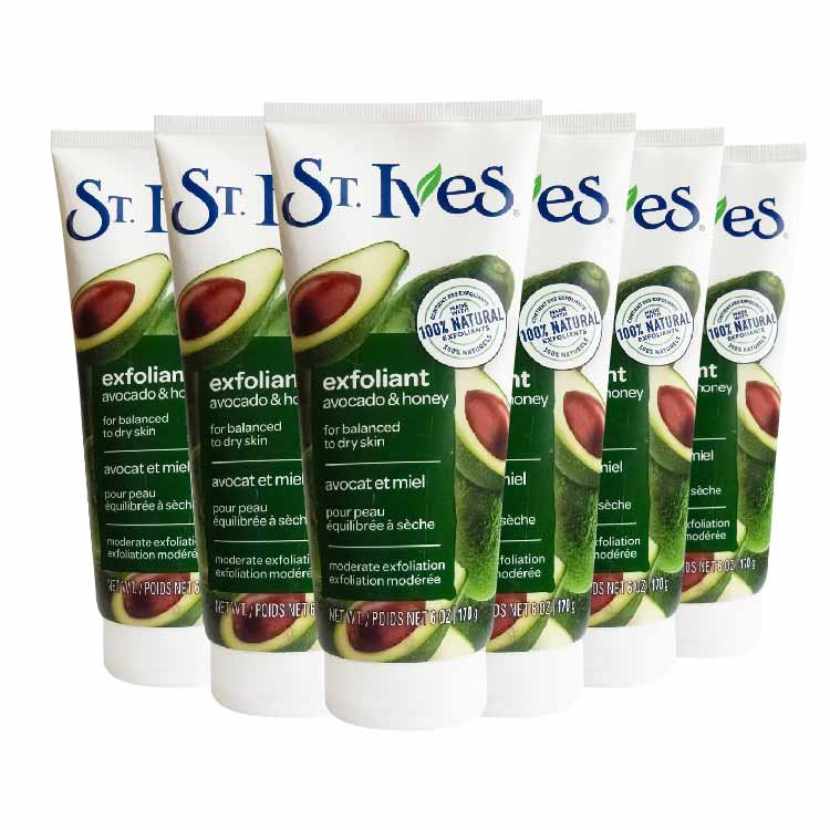 St. Ives - Avocado & Honey Scrub 6 oz - 6 Pack