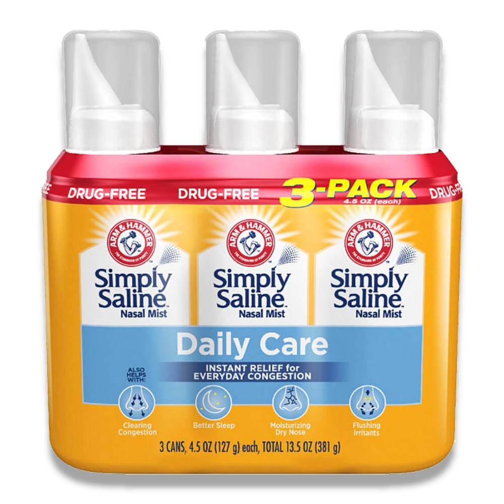 Simply Saline Daily Care Adult Nasal Mist - 4.5 Oz - 3 Pack Contarmarket