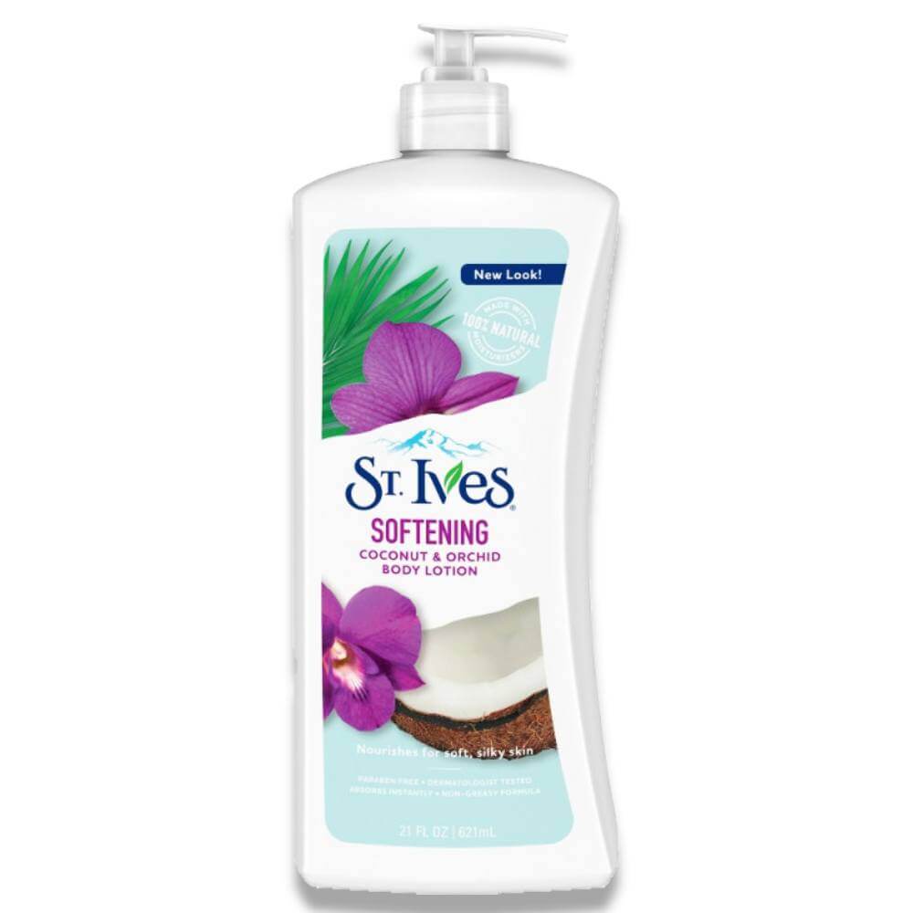 St. Ives Softening Body Lotion - Coconut & Orchid Extract, 21 Oz - 4 Pack Contarmarket