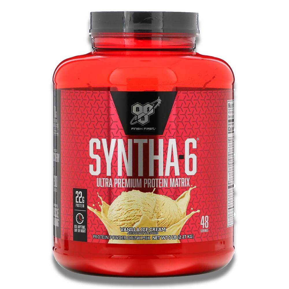 BSN Syntha-6 Vanilla Ice Cream Protein - 5 Lb Each Contarmarket