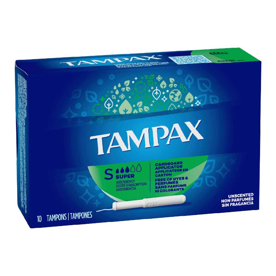 Tampax Tampon Super Feminine 10 Ct Each - 12 Pack