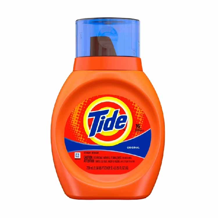 Tide Liquid 2X, Original - 25 Oz/16 Loads Each - 6 Pack