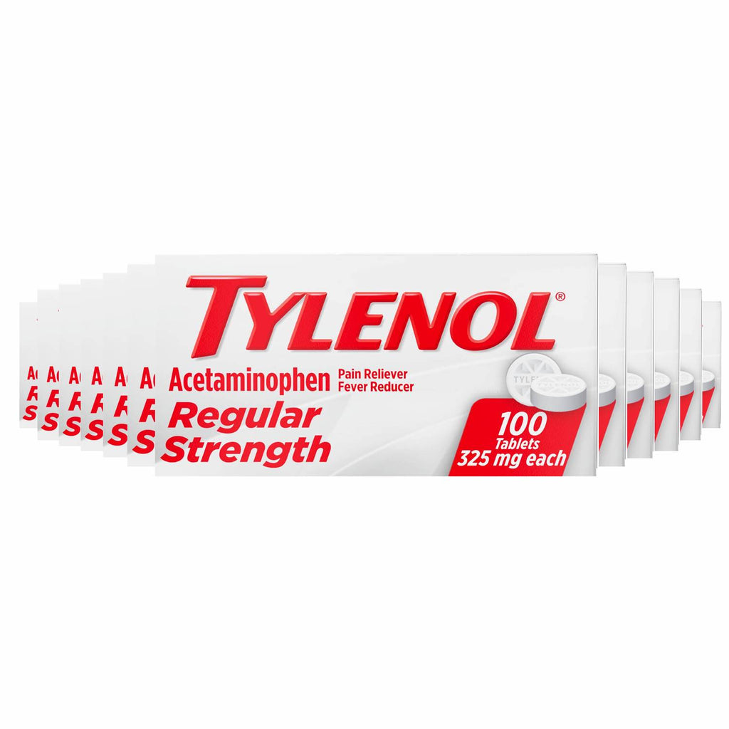 Tylenol Regular Strength Tablets 100 ct - 12 Pack Contarmarket.