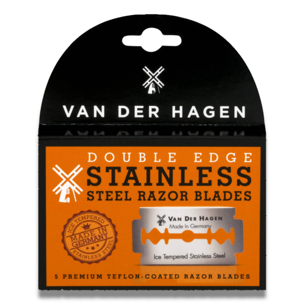 Van Der Hagen Double Edge Razor Blades - 5 Ct - 24 Pack Contarmarket