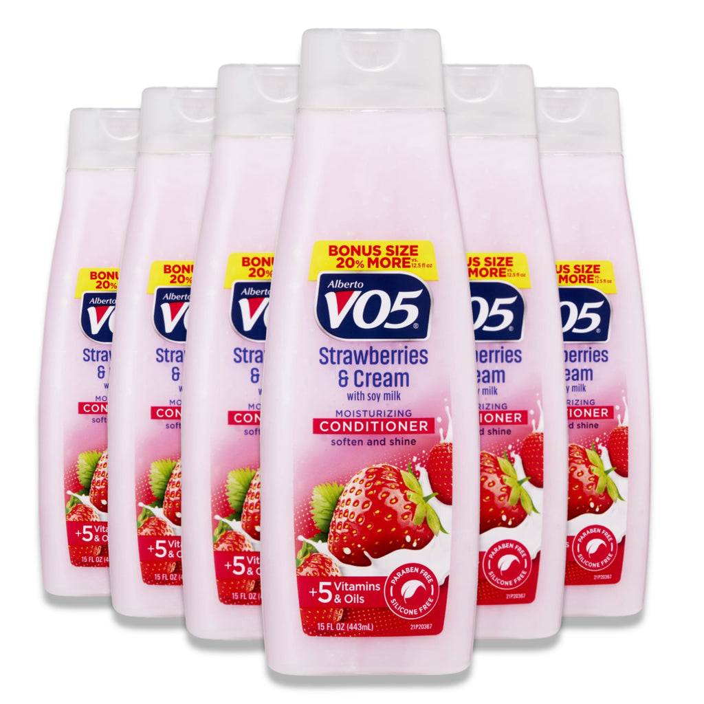 VO5 Conditioner - Strawberries & Cream, 15 oz, 6 Pack Contarmarket