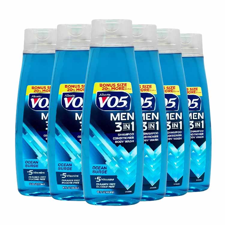 VO5 - Ocean Surge 3 in 1 Shampoo - 15 Oz - 6 Pack