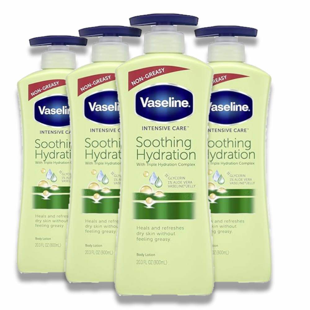 Vaseline Soothing Hydration Lotion - 20.3 Oz - 4 Pack Contarmarket