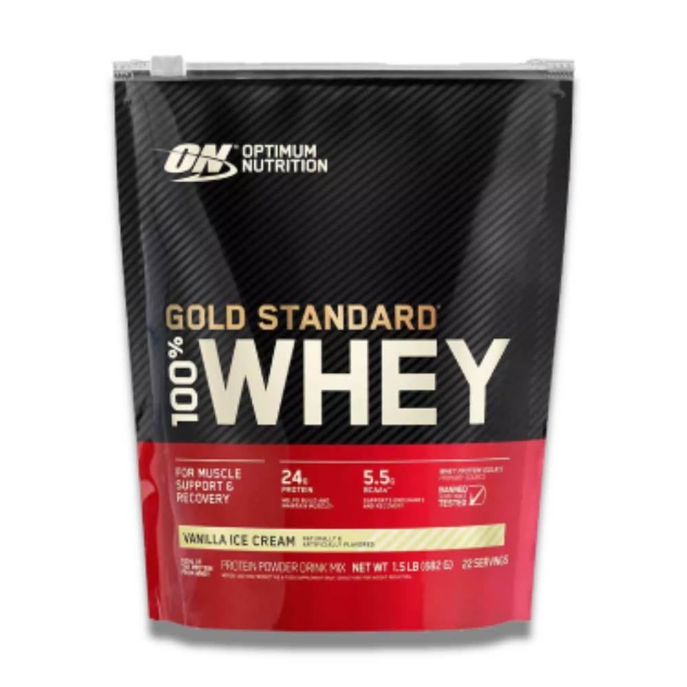 Optimum Nutrition Gold Standard Whey - Vanilla Ice Cream, 24 Oz - 6 Pack Contarmarket