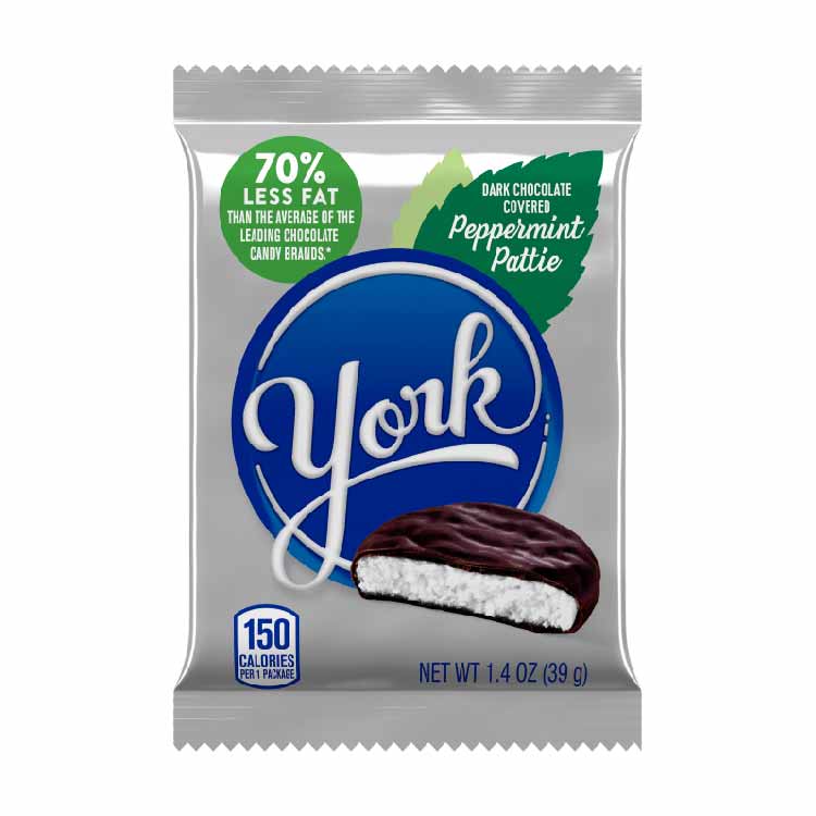 York -  Snack Size Dark Chocolate Peppermint Patties, 84 Oz - 175 Pack