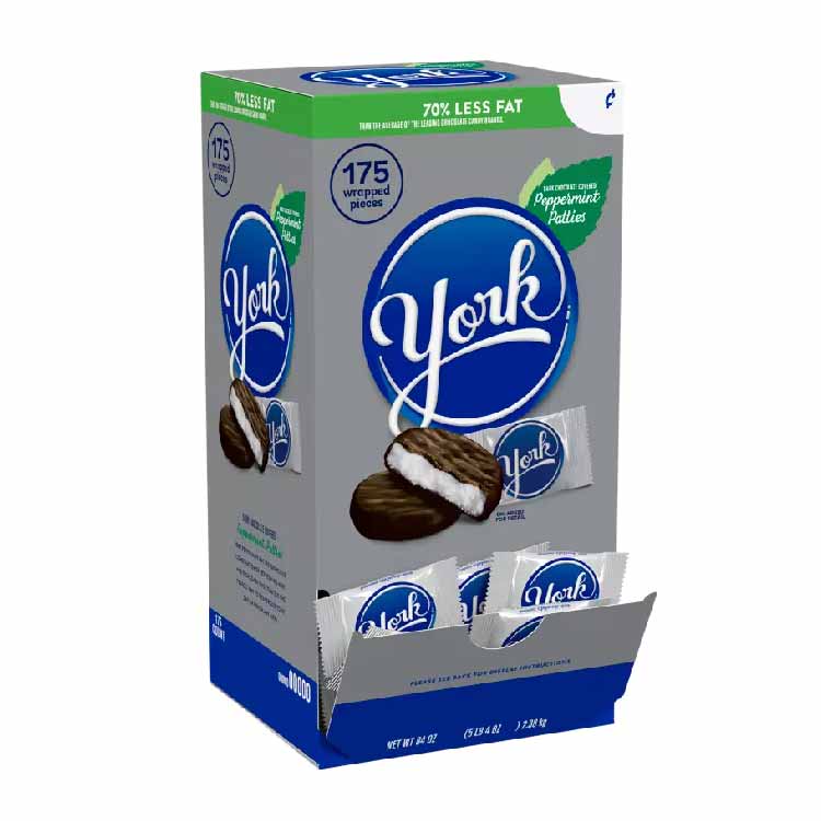 York -  Snack Size Dark Chocolate Peppermint Patties, 84 Oz - 175 Pack