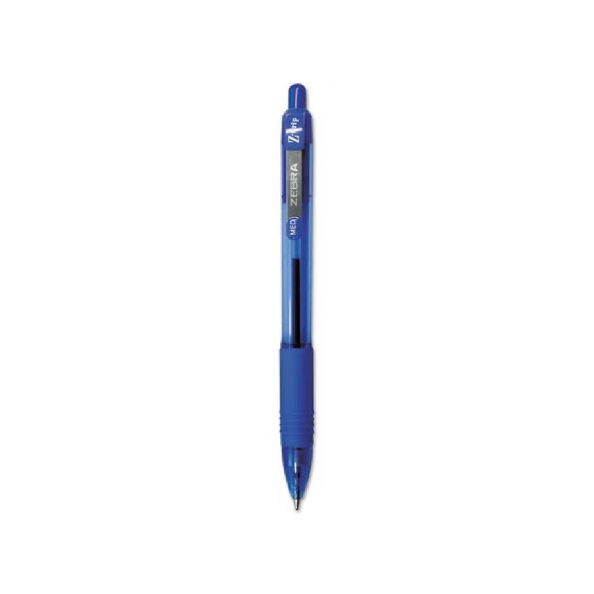 Zebra - Z-Grip Retractable Ballpoint Pen, Blue and Medium - 24 ct