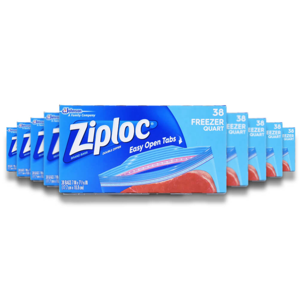 Ziploc Freezer Bags, Quarter Size, 38 Count, 9 Pack Contarmarket