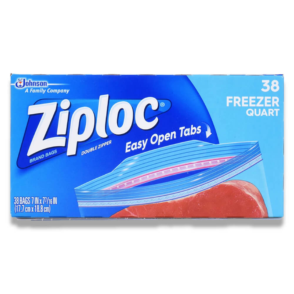 Ziploc Freezer Bags, Quarter Size, 38 Count, 9 Pack Contarmarket