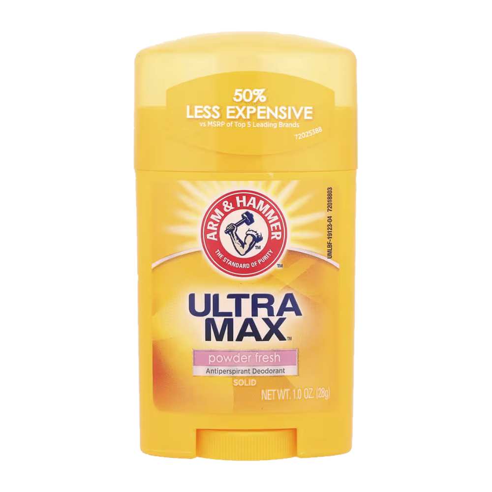 Arm & Hammer  Deodorant UltraMax Powder Fresh, Solid 1 oz - 12 Pack - Travel Size