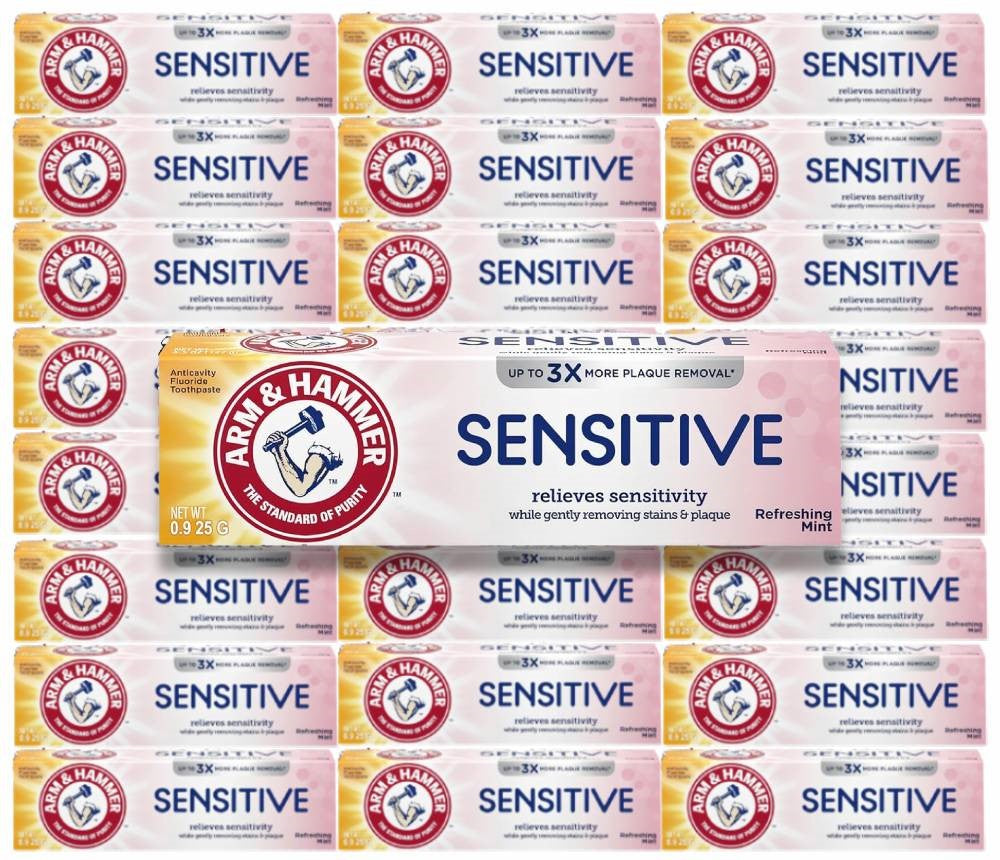Arm & Hammer - Sensitive Teeth & Gums Toothpaste, Refreshing Mint - 0.9 Oz  - 72  Pack