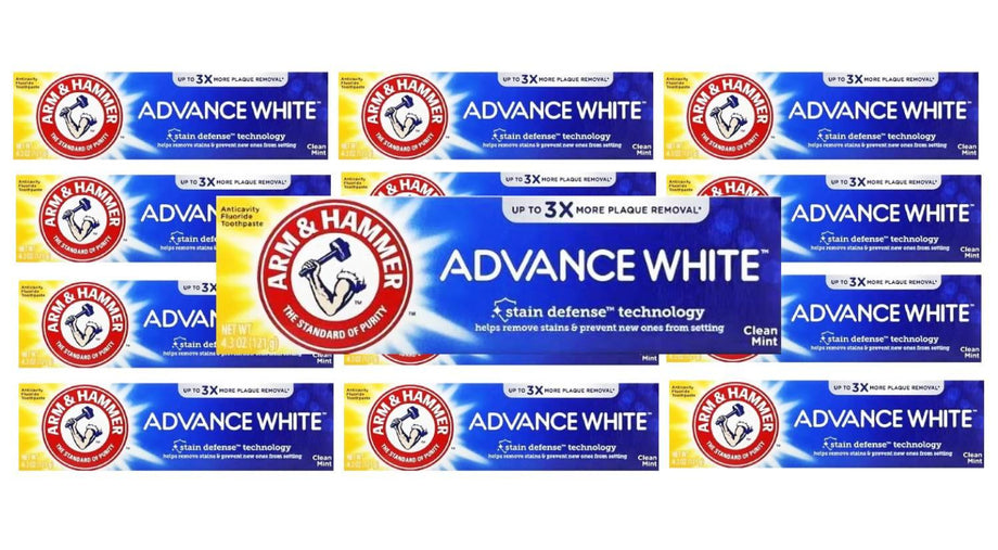 Arm & Hammer Advance White Fluoride Anticavity Toothpaste, Clean Mint - 6.0  oz