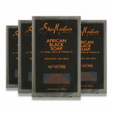 Shea Moisture African Black Soap with Shea Butter - 8 Oz - 4 Pack