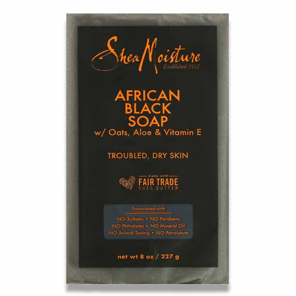 Shea Moisture African Black Soap with Shea Butter - 8 Oz - 4 Pack