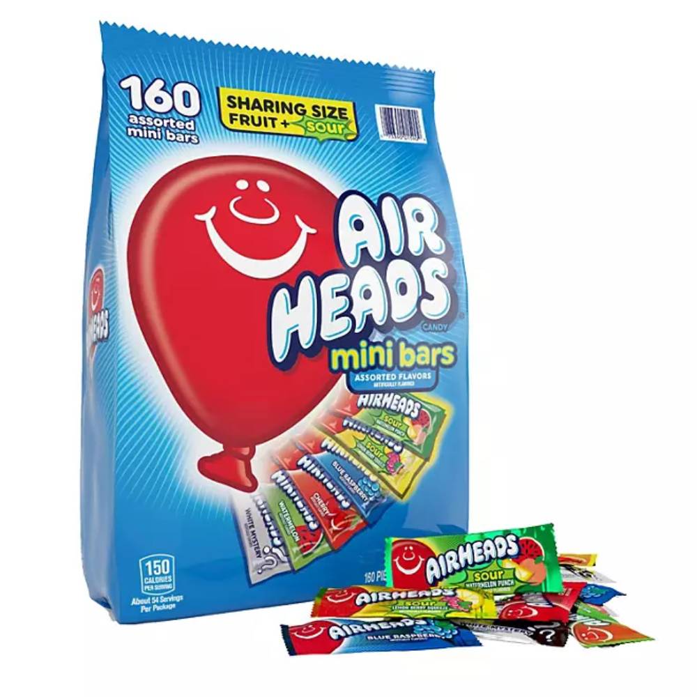 Airheads Mini Candy Bars, Variety Pack, 160 pcs