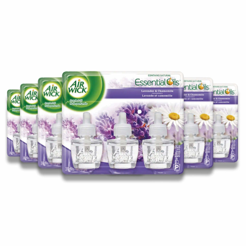 Air Wick Plug in Refill - Lavender & Chamomile, 0.67 Oz - 6 Pack (3 Ct Each) Contarmarket