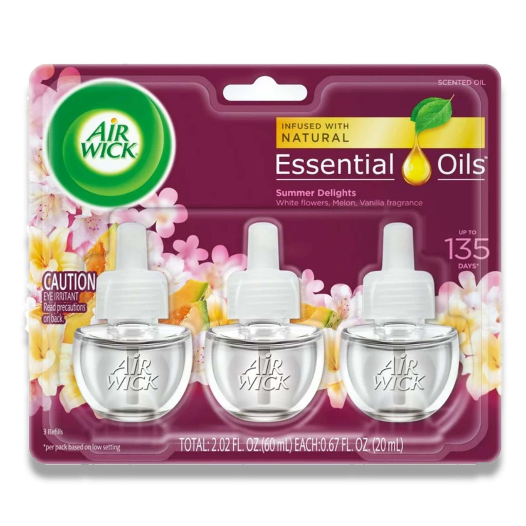 Air Wick Plug in Refill - Summer Delights, 0.67 Oz - 6 Pack (3 Ct Each) Contarmarket